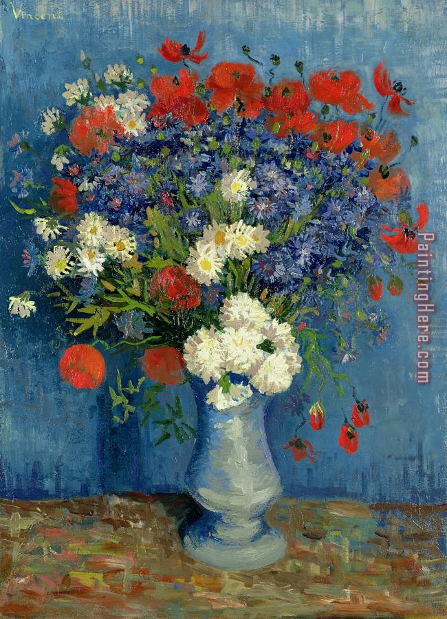 Vincent van Gogh Vase with Cornflowers and Poppies
